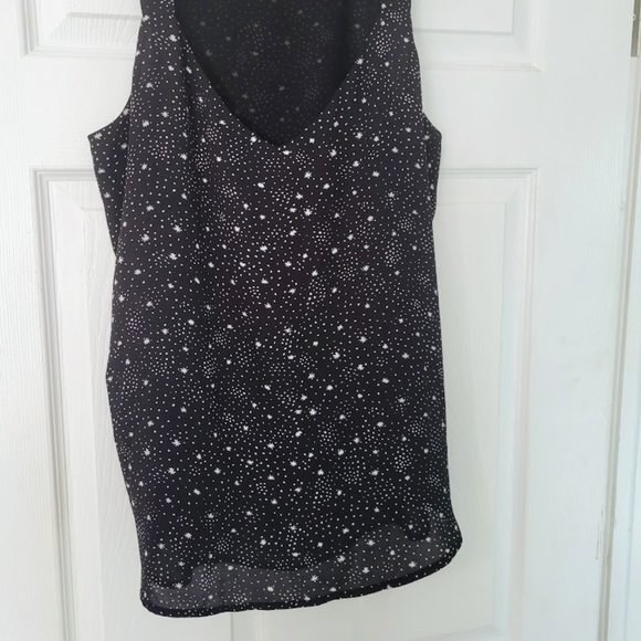 LOFT black and white starry top Size‎ L - Picture 5 of 5